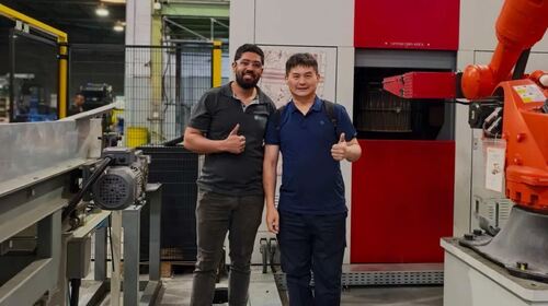 Laatste bedrijfsblogs JUNHE® TDSP0500 Six-Basket Planetary Coating Machine Installatie en inbedrijfstelling in Brazilië