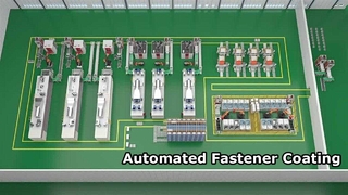 Digitale intelligente coatinglijn, volledig geautomatiseerd: reinigen, stralen, coaten, sinteren